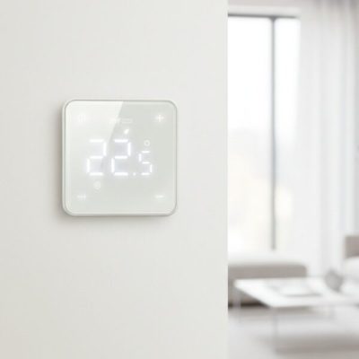 BVF 501 fehér Wi-Fi termosztát a falon